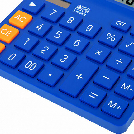 Калькулятор настольный BRAUBERG DIGITAL-12-BL (151х152 мм), 12 разрядов, двойное питание, СИНИЙ, 272969