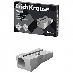 Точилка ERICH KRAUSE "Ferro", металлическая клиновидная, 7074