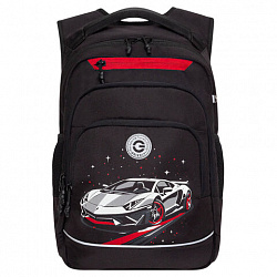 Рюкзак GRIZZLY школьный, анатомическая спинка, 2 отделения, для мальчиков, "YOUR ROUTE", 25х40х22 см, RB-550-1/2