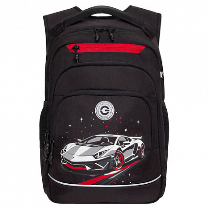 Рюкзак GRIZZLY школьный, анатомическая спинка, 2 отделения, для мальчиков, "YOUR ROUTE", 25х40х22 см, RB-550-1/2