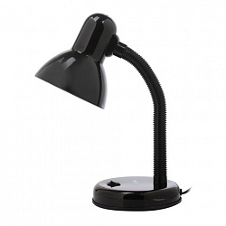 Настольная лампа / светильник SONNEN OU-203, на подставке, цоколь Е27, черный, 236676