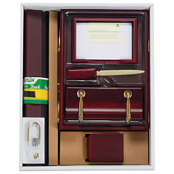 Набор подарочный настольный BESTAR "Ares" из дерева, 8 предметов, цвет "красное дерево", 236355