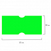 Этикет-лента 21х12 мм, прямоугольная, зеленая, комплект 5 рулонов по 600 шт., BRAUBERG, 123571