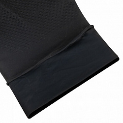 Перчатки нитриловые сверхпрочные с текстурой SFM MEGA TEX BLACK, Германия, 25 пар (50 штук), размер 6-7, S (малый)