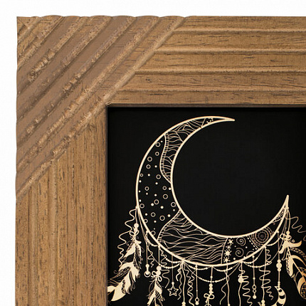 Рамка из мангового дерева BRAUBERG LOFT MANUSCRIPT, фото 10х15 см, акриловый экран, 17х22 см, 391284