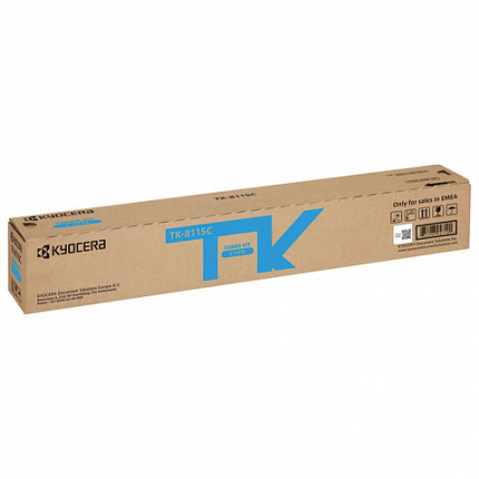 Тонер-картридж KYOCERA (TK-8115C) M8124cidn/M8130cidn, голубой, ресурс 6000 стр., оригинальный, 1T02P3CNL0