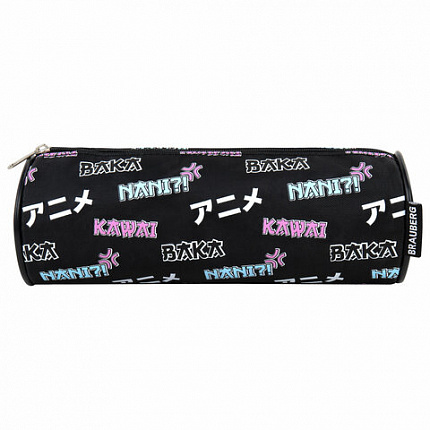 Пенал-косметичка BRAUBERG, Anime, черный, 20х7х7см, 272295