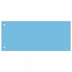 Разделители листов (полосы 240х105 мм) картонные, КОМПЛЕКТ 100 штук, голубые, BRAUBERG, 223973