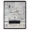 Тетрадь А5 48 л. АЛЬТ скоба, клетка, глянцевый лак, "Газета" (5 видов), 7-48-1146