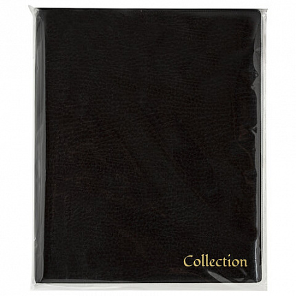 Альбом нумизмата без листов "OPTIMA", 230х270 мм, на кольцах, ПВХ, черный, STAFF, 238076