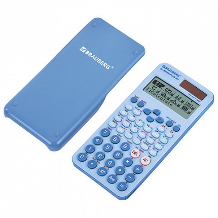 Калькулятор инженерный BRAUBERG SC-991ES-PLUS-BU (164х80 мм), 552 функции, 10+2 разряда, ГОЛУБОЙ, 272653