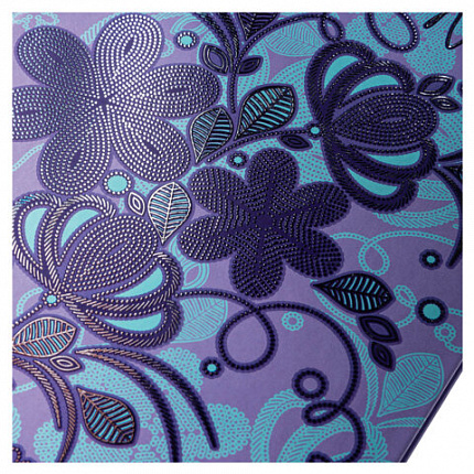 Блокнот А5 167х216 мм, 80 л., твёрдый, клетка, матовая ламинация, блок 5 цветов, HATBER, "Искусство орнамента", 085277, 80ББ5лофВ130982