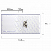 Папка-регистратор ШИРОКИЙ КОРЕШОК 90 мм с покрытием из ПВХ, синяя, BRAUBERG, 271836