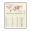 Еженедельник датированный 2027 МАЛЫЙ ФОРМАТ 95х155мм А6 BRAUBERG Augustus, под кожу, черный, 118169