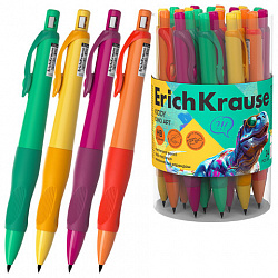 Карандаш механический 2 мм ERICH KRAUSE "Kiddy Dino", НВ, корпус ассорти, 63590