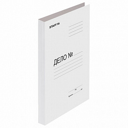 Папка без скоросшивателя "Дело", картон, плотность 220 г/м2, до 200 листов, STAFF, 128988