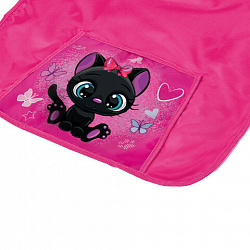 Фартук с нарукавниками для уроков труда ПИФАГОР, 1 карман, 46x54 см, "Black kitten", 273761