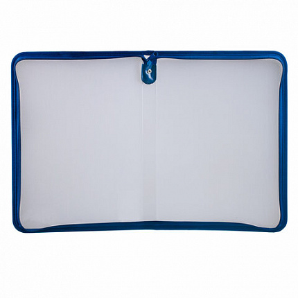 Папка для документов и тетрадей на молнии пластиковая BRAUBERG А4, 320х230 мм, прозрачная, 271713