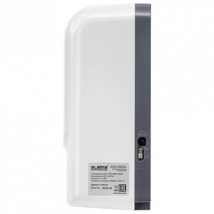 Дозатор для жидкого антисептика LAIMA PROFESSIONAL SUPER, СЕНСОРНЫЙ, 1 л, белый, ABS-пластик, 609503