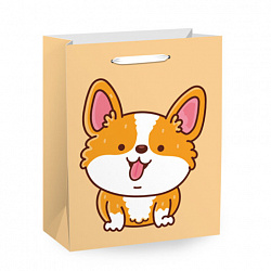 Пакет подарочный (1 штука) 18х10х23 см (M), "Fluffy Tail", ассорти, пушистый хвостик, ЗОЛОТАЯ СКАЗКА, 700810