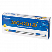 Ручка шариковая масляная с грипом MUNHWA "MC Gold", СИНЯЯ, корпус тонированный синий, узел 0,7 мм, линия письма 0,5 мм, BMC07-02