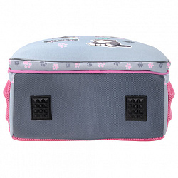 Ранец BRAUBERG UP, 2 отделения, с брелоком, "Милые коты", 36х28х15 см, 274667