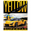 Тетрадь А5 48 л. HATBER скоба, клетка, обложка картон, "YELLOWsupercar" (5 видов в спайке), 48Т5В1