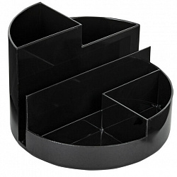 Подставка-органайзер BRAUBERG DELTA, 6 отделений, 130х130х90 мм, черная, 238100