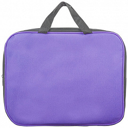 Папка на молнии с ручками STAFF EVERYDAY А4, 1 отделение, полиэстер, 80 мм, сиреневая, 270741