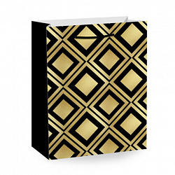 Пакет подарочный (1 штука) 18х10х23 см (M), "Everyday Collection", ассорти, фольга, ЗОЛОТАЯ СКАЗКА, 700807