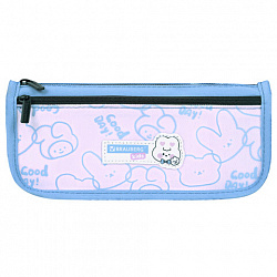 Пенал мягкий BRAUBERG KIDS, 2 отделения, полиэстер, "Bunny", 22x10x6 см, 273552