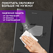 Тетрадь пластиковая обложка (прозрачная) А5, 48 листов, скоба, клетка, BRAUBERG "Smart Cover", ЧЕРНАЯ, 405040