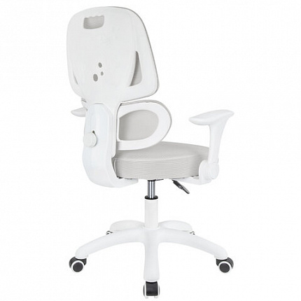 Кресло детское с поясничной поддержкой BRABIX KIDS "MG-225", сетка/ткань TW, серое, 533318