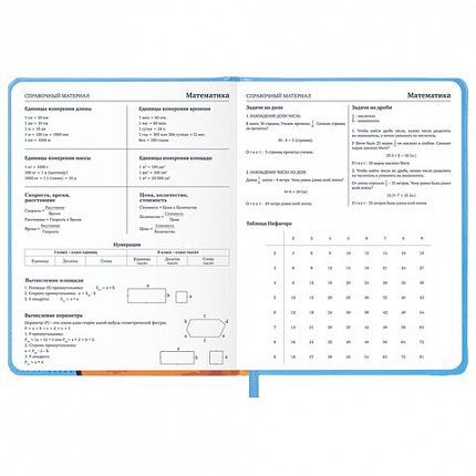 Дневник 1-11 класс 48 л., кожзам (твердая), печать, резинка, конверт, BRAUBERG, "Опять в школу", 107231