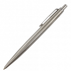 Ручка шариковая PARKER "Jotter XL Monochrome Stainless Steel CT", корпус серебристый, сталь, синяя, 2122756