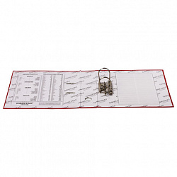 Папка-регистратор ОФИСМАГ с арочным механизмом, покрытие из ПВХ, 75 мм, красная, 225750