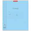 Тетрадь обложка пластик, 12 л. клетка, ERICH KRAUSE "CoverPro", микс в спайке, 56338