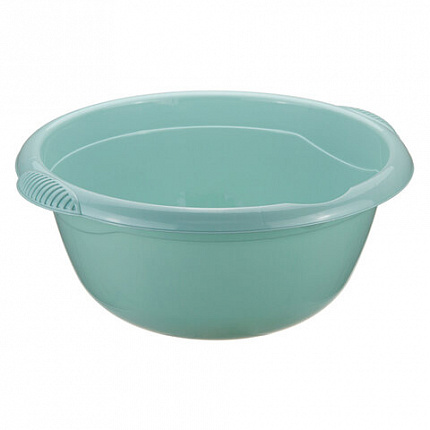 Таз 10 л, хозяйственный, круглый, с ручками, пластиковый, 16х40х37,5 см, цвет ассорти, IDEA, М 2506