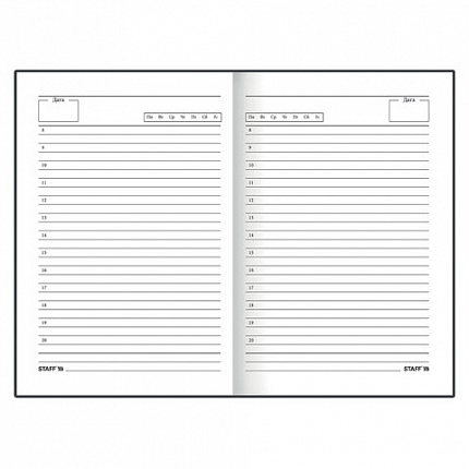 Ежедневник недатированный А5 (145х215 мм), ламинированная обложка, 128 л., STAFF, "Gradient", 113534