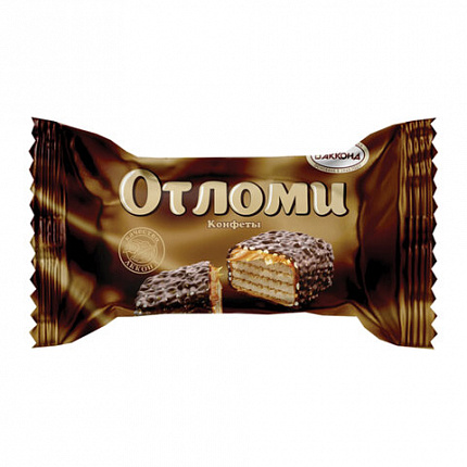 Конфеты вафельные АККОНД "Отломи" с молочной карамелью, 360 г