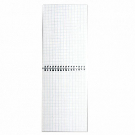 Блокнот А5 146х206 мм, 60 л., гребень, картон, жесткая подложка, клетка, BRAUBERG "Minimal Classic", 116426