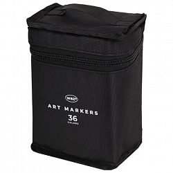 Маркеры для скетчинга двусторонние, НАБОР 36 шт., текстильный чехол, WBZ (ВБЗ), 152572