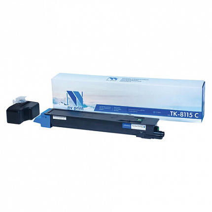 Тонер-картридж NV PRINT (NV-TK8115C) для Kyocera M8124cidn/M8130cidn, голубой, ресурс 6000 страниц, NV-TK8115С