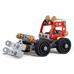 Конструктор металлический "Бульдозер", цветной, с подвижными деталями, 126 элементов, BAMBOX (БАМБОКС), 667031