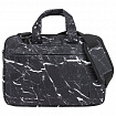 Сумка портфель BRAUBERG STYLE с отделением для ноутбука 13-14", 3 кармана, "Marble", черная, 26х36х3 см, 270835