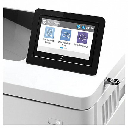 Принтер лазерный ЦВЕТНОЙ HP Color LaserJet M555x, А4, 38 стр./мин., 80000 стр./мес., ДУПЛЕКС, Wi-Fi, сетевая карта, 7ZU79A