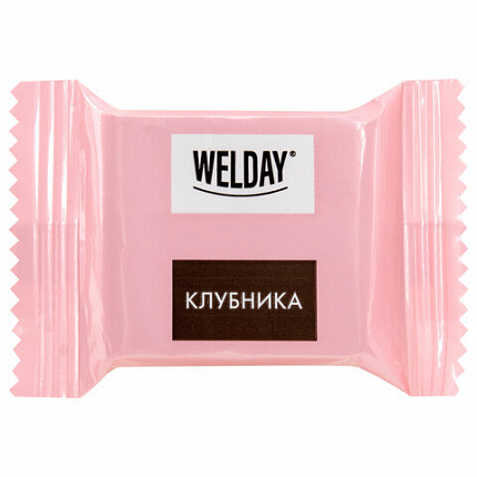 Шоколад порционный WELDAY (ВЭЛДЭЙ), ассорти 6 вкусов, 810 г (54 плитки по 15 г), пакет, 622409