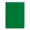 Блокнот А5 146х205 мм, 60 л., гребень, перфорация на отрыв, лакированный, BRAUBERG, Зеленый, 111272