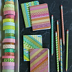 Клейкие WASHI-ленты для декора ОТТЕНКИ КРАСНОГО, 15 мм х 3 м, 7 цветов, рисовая бумага, ОСТРОВ СОКРОВИЩ, 661705