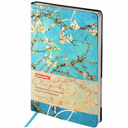 Ежедневник недатированный А5 (138х213 мм), BRAUBERG VISTA, под кожу, гибкий, 136 л., "Van Gogh", 111983